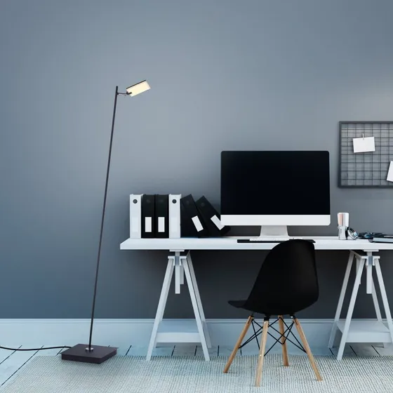 Lampa stojąca LED PURE Mira, Black Pearl, z pilotem