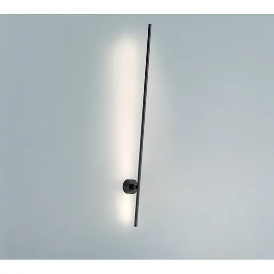 PURE Grafo Kinkiet LED, czarny, 117 cm