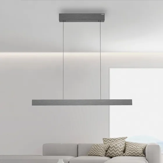 Paul Neuhaus Lampa wisząca LED E-Motion, platyna, CCT