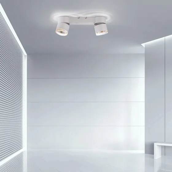 Lampa sufitowa LED Nola PURE, 2-punktowa, biała