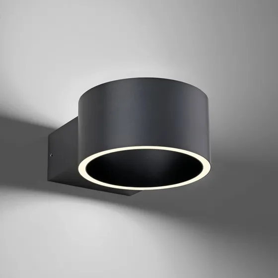 PURE PURE Clipse Kinkiet LED Mystic Grey, Aluminium, Ø 15 cm
