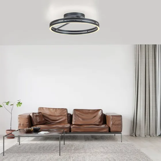 Lampa sufitowa LED PURE Loop, Mystic Grey, Ø 60 cm, CCT