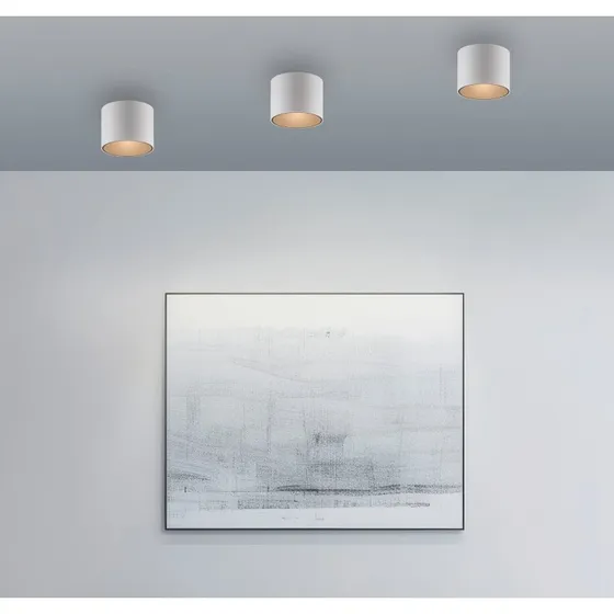 Lampa sufitowa LED PURE Point, biała, Ø 18 cm, IP44