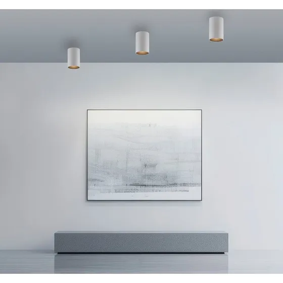 Lampa sufitowa LED Point PURE biała, Ø 6 cm, metal, IP44