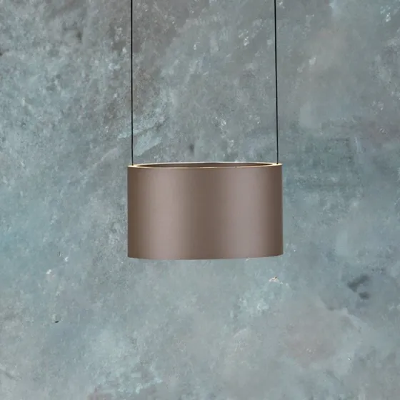 Lampa wisząca LED PURE Clipse, brązowa, Ø 20 cm, CCT