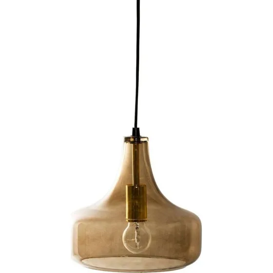 Bloomingville Yuser Lampa Wiszca Brzowa Szklana 23 cm