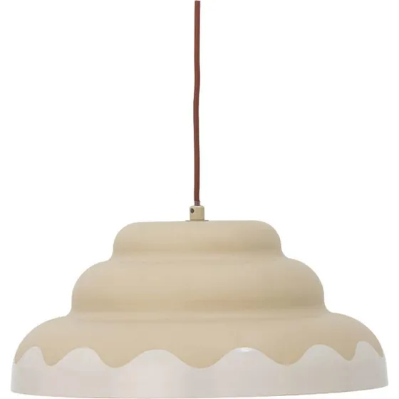 Bloomingville Lampa Wisząca Lacya Beżowa Ø40cm