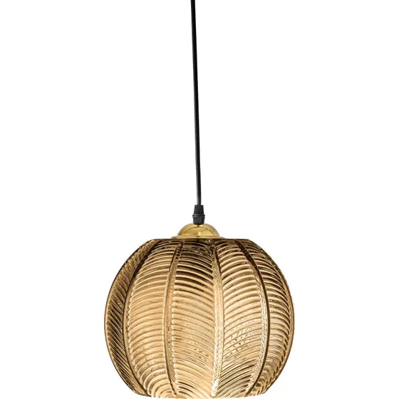 Bloomingville Adar Lampa Wiszca Brzowa z Szkem i elazem