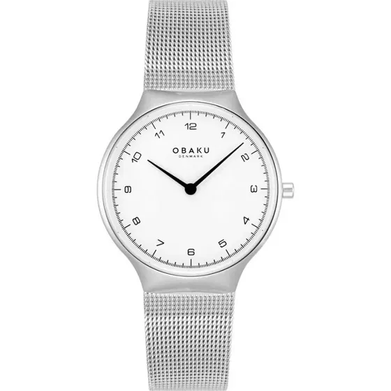 Obaku Classic Zegarek damska V306LXCWMC srebrny 32 mm