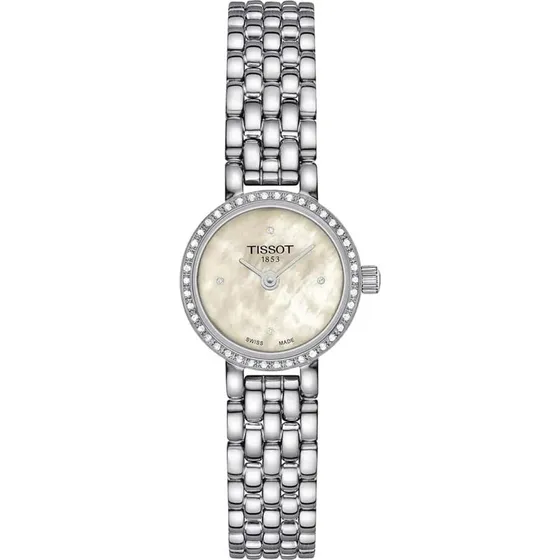 Tissot Lovely T140.009.61.116.00 Zegarek damska srebrny z diamentami