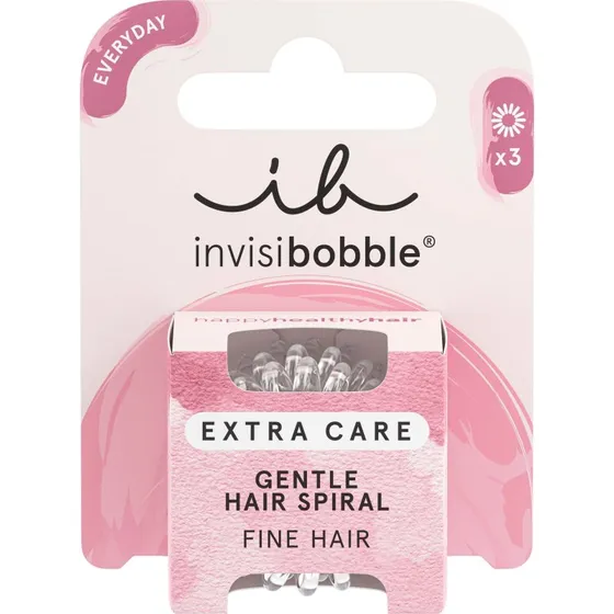 Invisibobble Extra Care Crystal Clear gumki spiralne 3 szt.