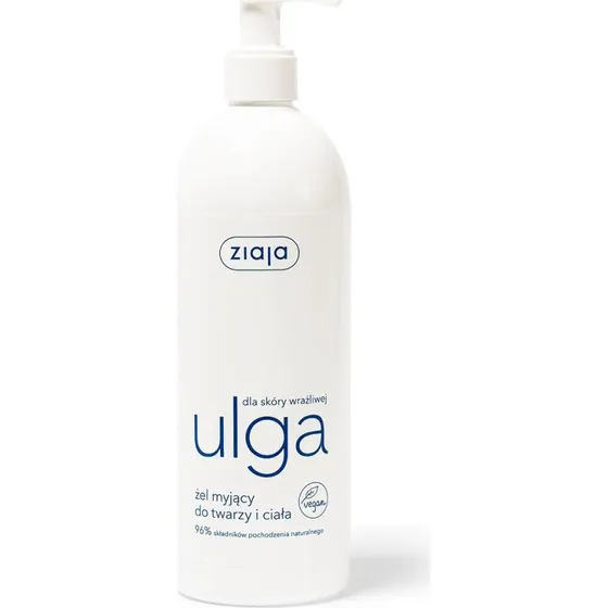 Ziaja Ulga dla Skóry Wrażliwej żel myjący do twarzy i ciała 400ml