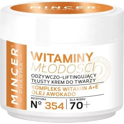 Mincer Pharma Witaminy Młodości 70+ Krem Odżywczy Liftingujący 50ml