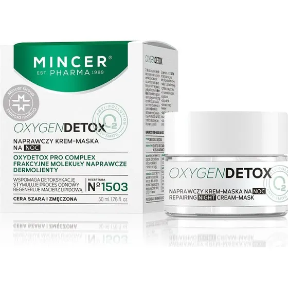Mincer Pharma Oxygen Detox krem-maska naprawczy na noc No.1503 50ml