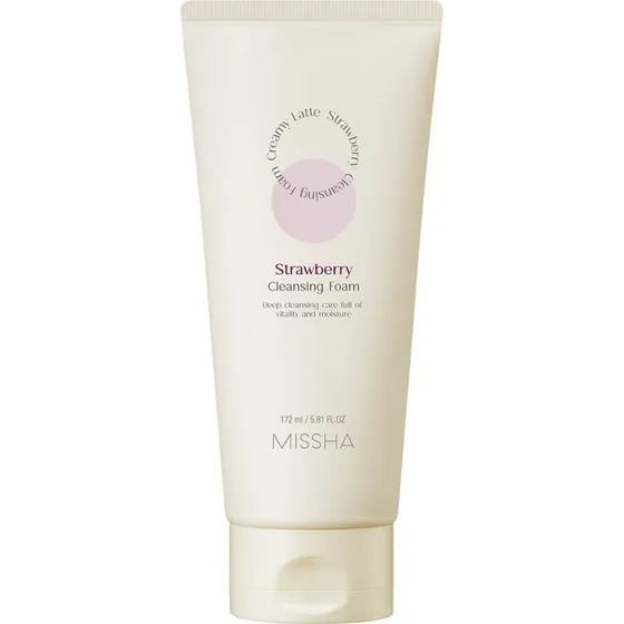 Missha Creamy Latte Cleansing Foam Strawberry 172ml
