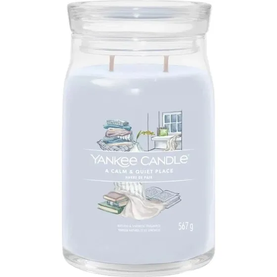 Yankee Candle Duża świeca zapachowa A Calm & Quiet Place 567g