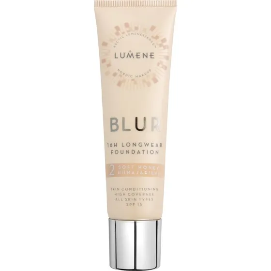 Lumene Blur 16H Longwear Foundation SPF15 Soft Honey 30ml