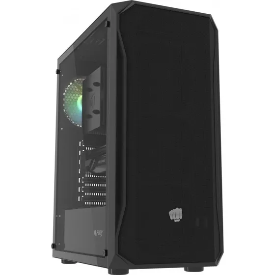 Shobo Fury SH4 RGB Midi Tower Czarna z oknem