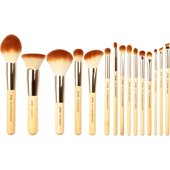 Jessup Bamboo Brush Set - Zestaw 15 pędzli bambusowych do makijażu