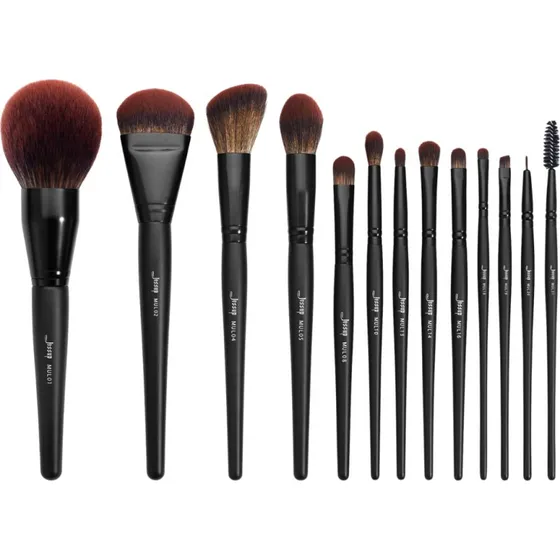 Jessup Black Essential Collection - Zestaw 13 pędzli do makijażu