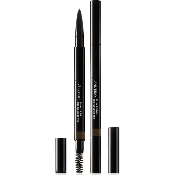 Shiseido Brow InkTrio 04 Ebony - Kredka, Puder i Szczoteczka