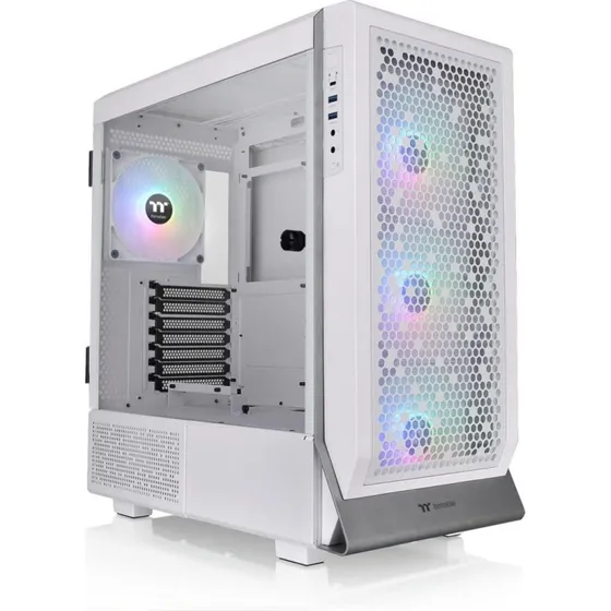 Thermaltake Ceres 500 TG ARGB Snow, obudowa mid-tower, biała, szkło hartowane