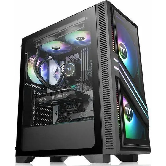 Thermaltake Versa T35 TG RGB  Obudowa z szkem hartowanym, czarna
