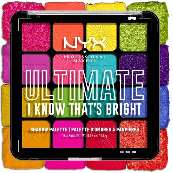 NYX Professional Makeup Ultimate Shadow Palette 04W I Know That's Bright