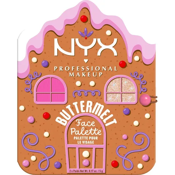 NYX Professional Makeup Buttermelt Face Palette Light/Medium