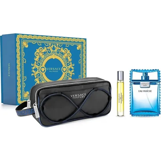 Versace Man Eau Fraîche zestaw: 100ml + 10ml + kosmetyczka