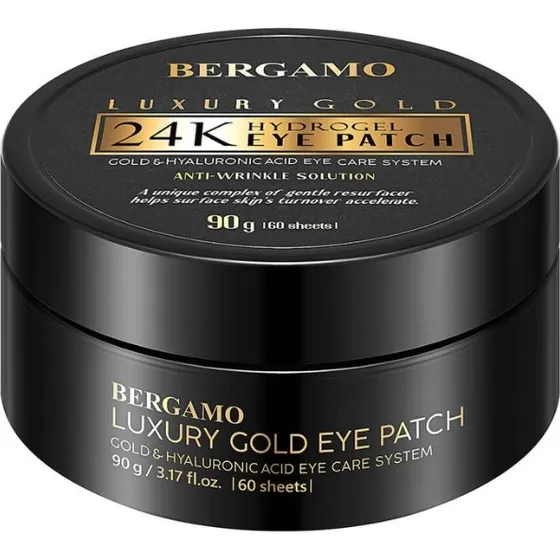 BERGAMO 24K GOLD Hydrożelowe płatki pod oczy ze złotem, 60 szt.