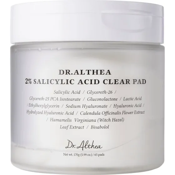 Dr.Althea 2% Salicylic Acid Clear Pad - płatki tonizujące 65 szt.