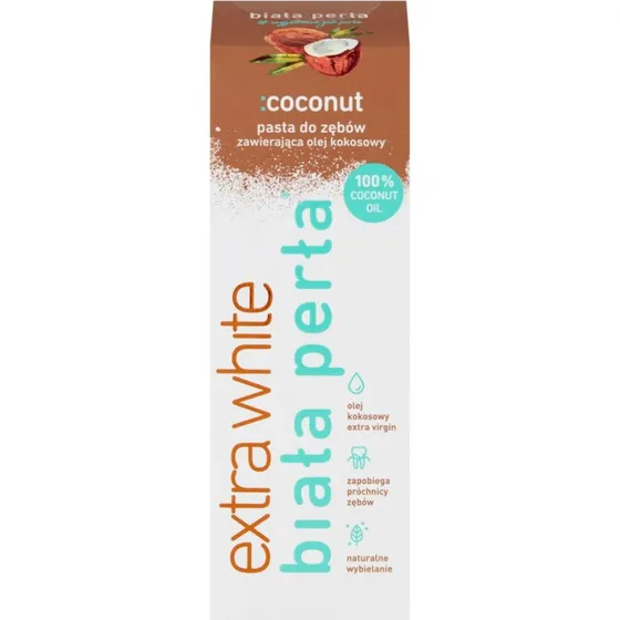 Biała Perła Coconut wybielająca pasta do zębów 75ml