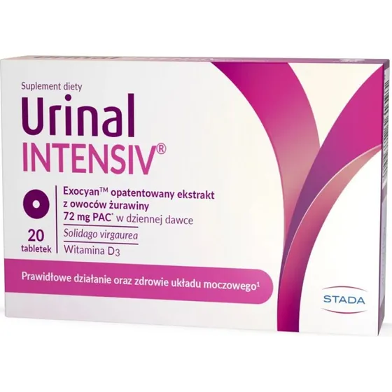 Urinal Intensiv tabletki wspierające drogi moczowe, 20 szt.