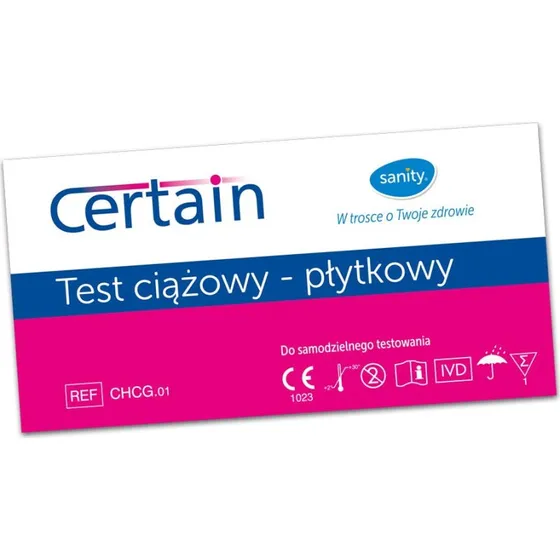 Sanity Certain test ciążowy płytkowy