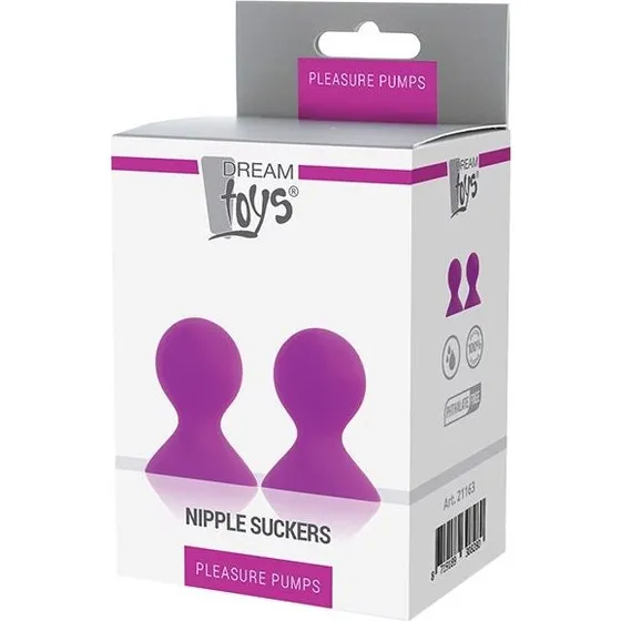 Dream Toys Pleasure Pumps Nipple Suckers Pink - 2 sztuki