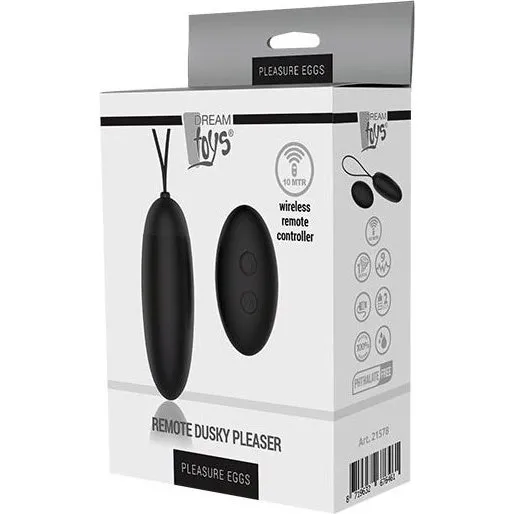 Dream Toys Pleasure Eggs Remote Dusky Pleaser Black