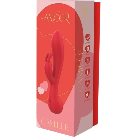 Dream Toys Amour Rabbit Vibe Camille – Wibrator Króliczek Red