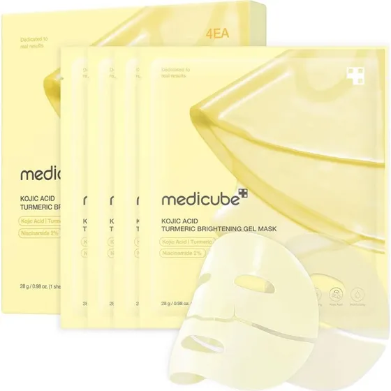 Medicube Kojic Acid Turmeric Brightening Gel Mask 4x28g
