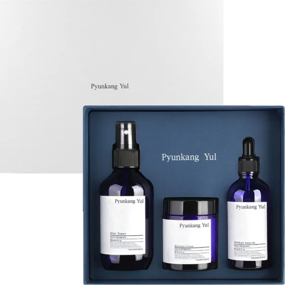 Pyunkang Yul SKIN SET - Zestaw nawilżający (Toner, Serum, Krem)