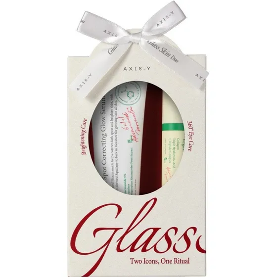 AXIS-Y Glass Skin Duo: Serum rozjaśniające 50ml + Serum pod oczy 10ml