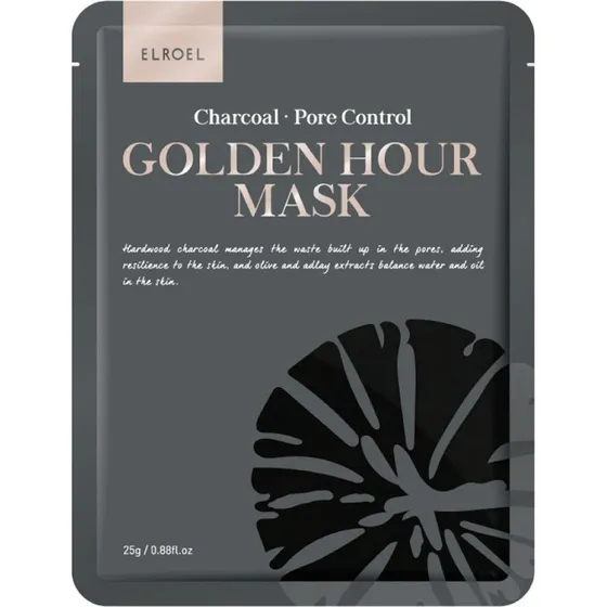 Elroel Golden Hour Mask Charcoal 25g - Maska oczyszczająca