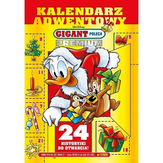 Gigant Poleca Premium: Kalendarz Adwentowy - Komiksy Disney