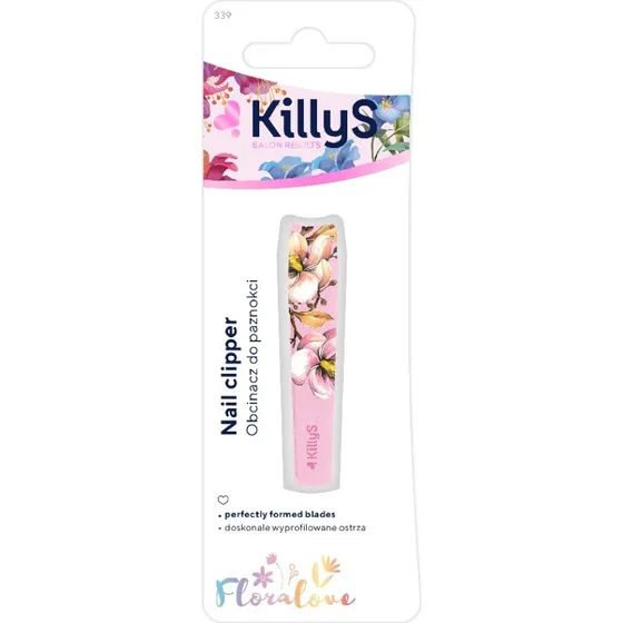 KillyS Floralove obcinacz do paznokci różowy