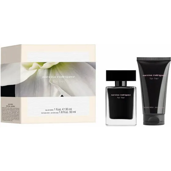 Narciso Rodriguez For Her zestaw: EDP 30ml + balsam 50ml