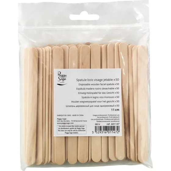 Peggy Sage Spatule Bois Visage Jetable – Jednorazowe szpatułki 11cm
