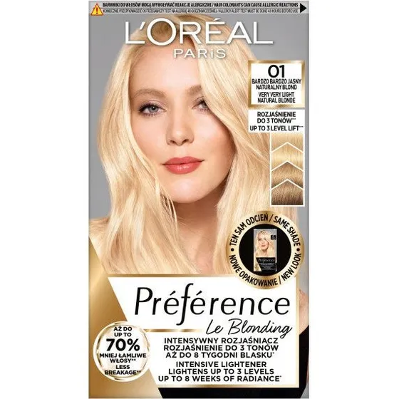 L'Oreal Paris Preference Le Blonding 01 Bardzo Jasny Naturalny Blond