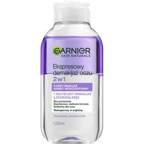 Garnier Skin Naturals Płyn do demakijażu oczu 2w1 125ml