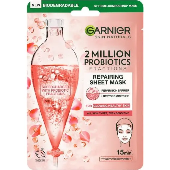Garnier 2 Million Probiotics Fractions Repairing Sheet Mask 22g