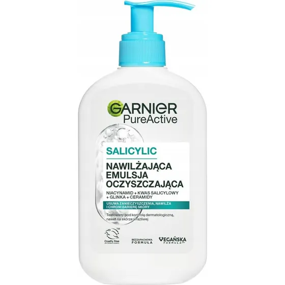 Garnier Pure Active HA nawilżająca emulsja oczyszczająca 250ml